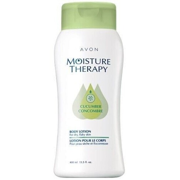 AVON Moisture Therapy Body Lotion Cucumber for Dry, Flaky Skin (13.5 oz) -SEALED - Picture 1 of 6